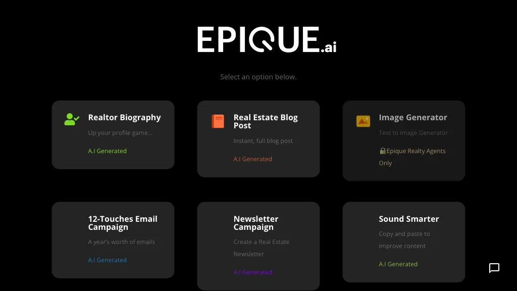 Epique AI Top AI tools