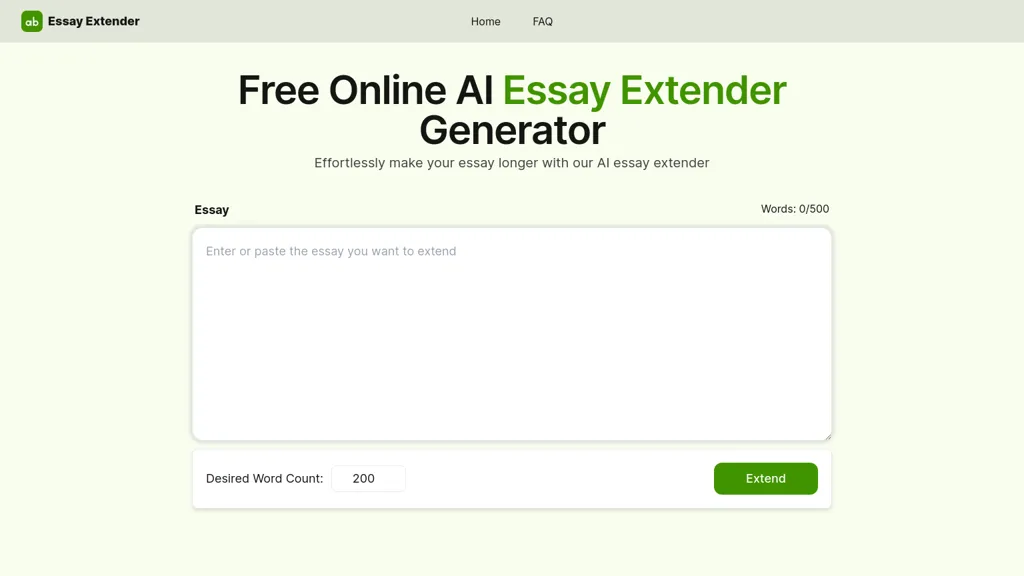 Essay Extender website