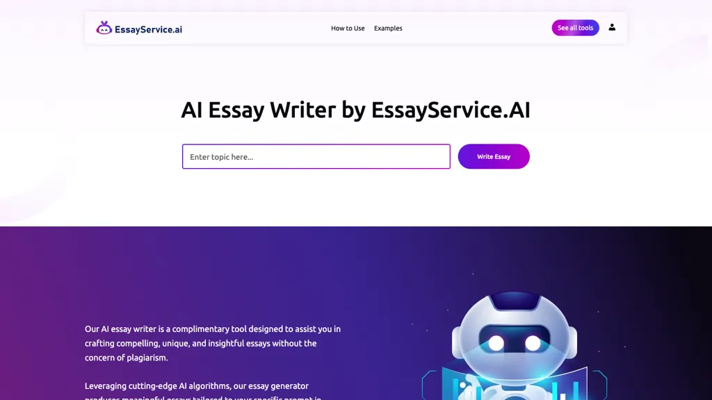EssayService.ai Top AI tools