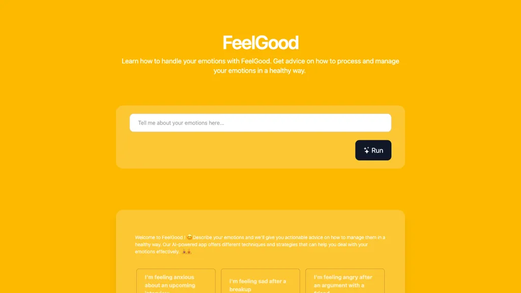 Dr. FeelGood Top AI tools