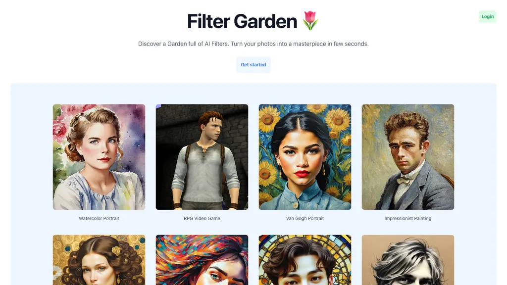 Filter Garden Top AI tools