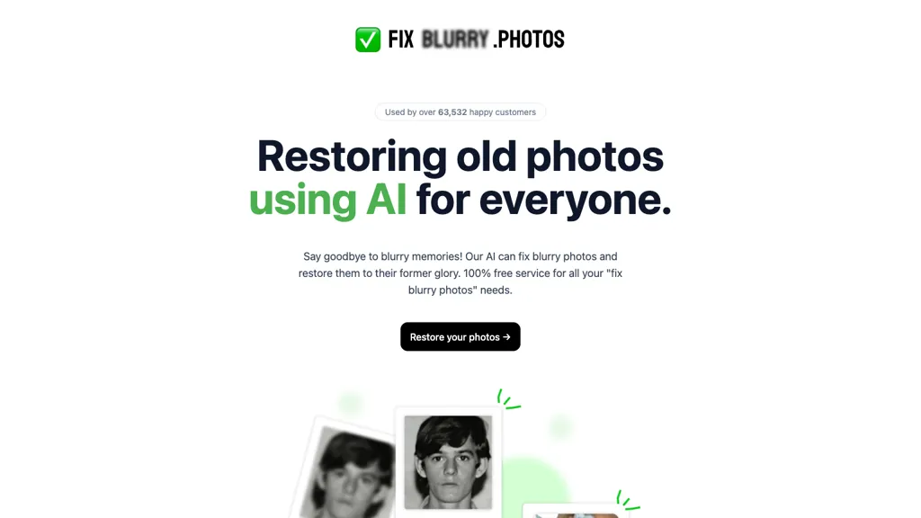 Fix Blurry Photos Top AI tools