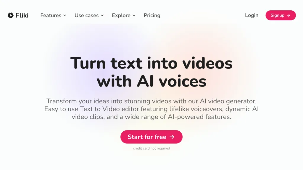 Fliki AI Top AI tools