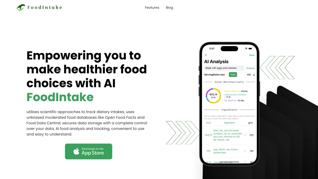 FoodIntake Top AI tools