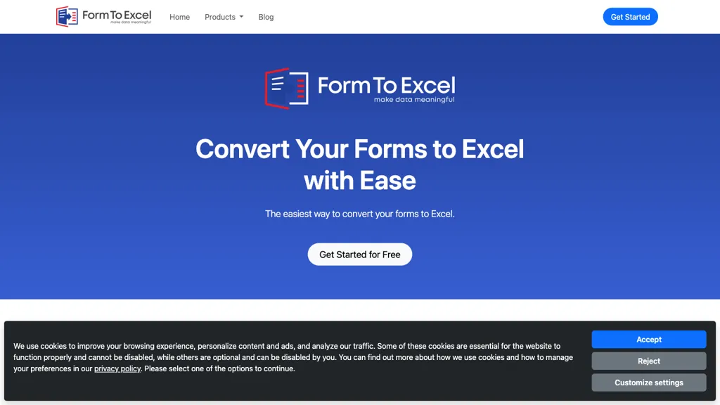 FormToExcel Top AI tools