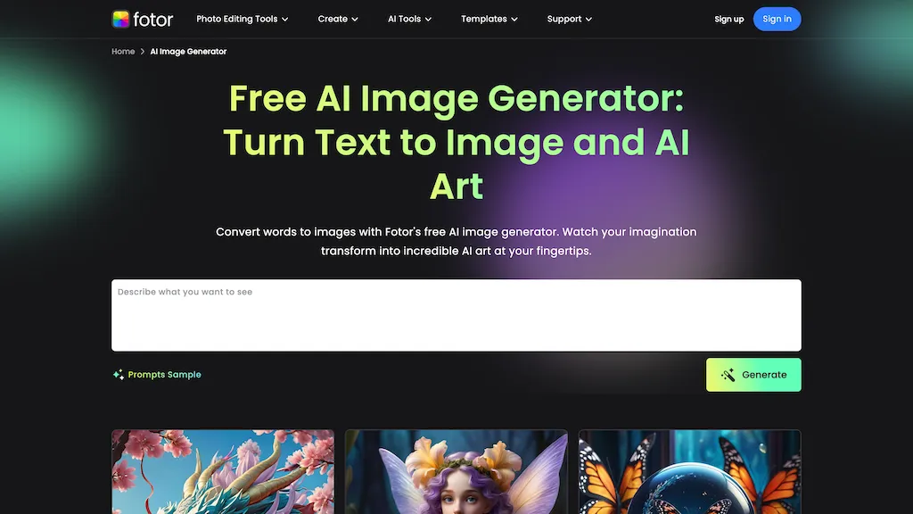 Fotor AI avatar generator Top AI tools
