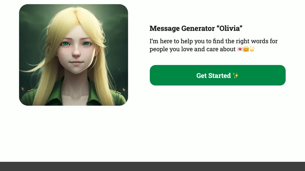 Message Generator Olivia