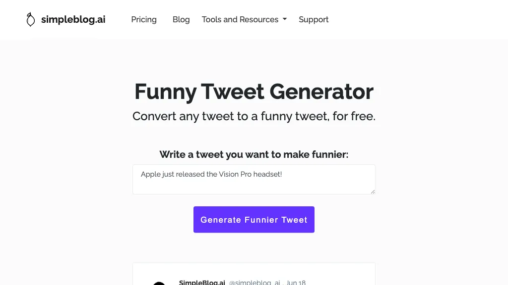 Funny tweet generator Top AI tools