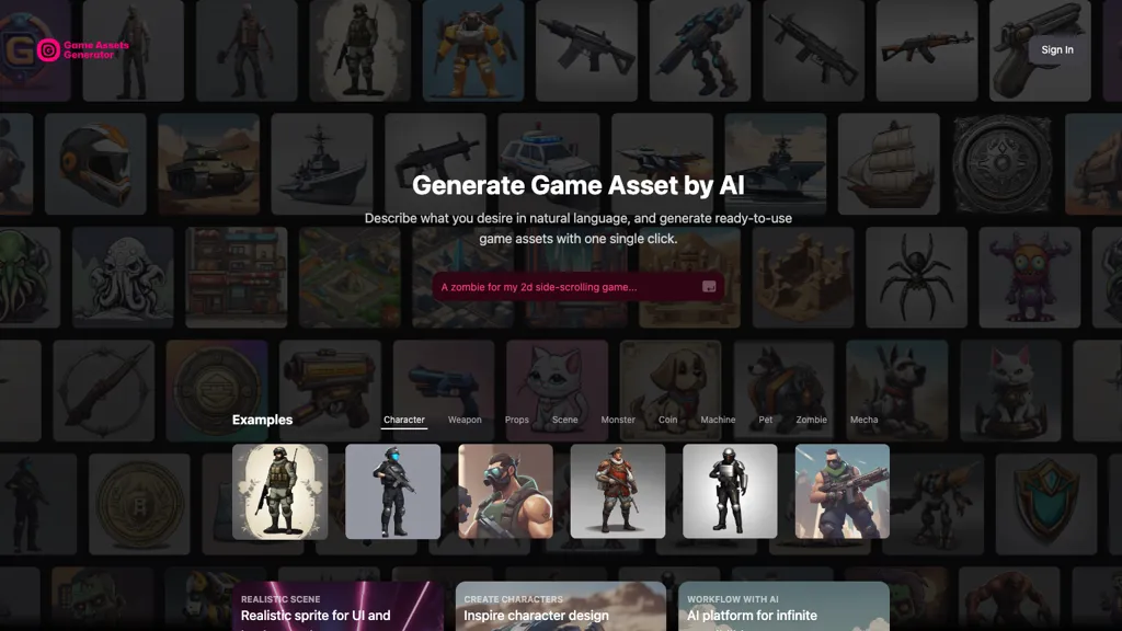 Game Assets Generator Top AI tools