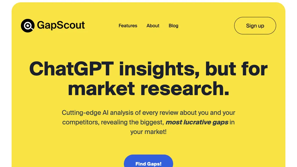 GapScout Top AI tools