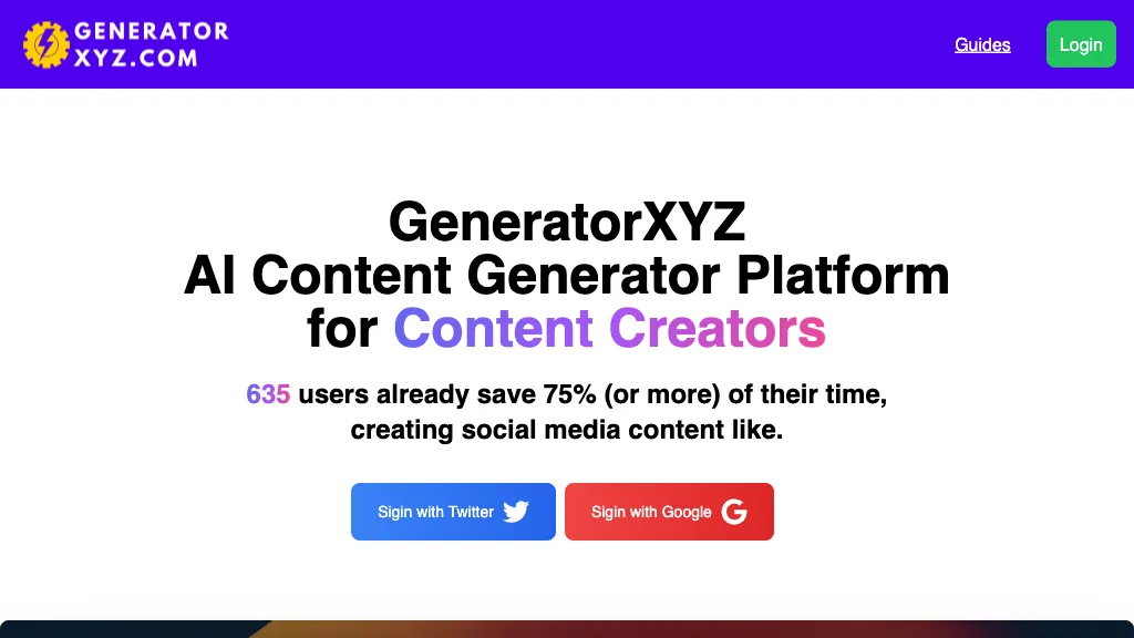 Generator XYZ Top AI tools