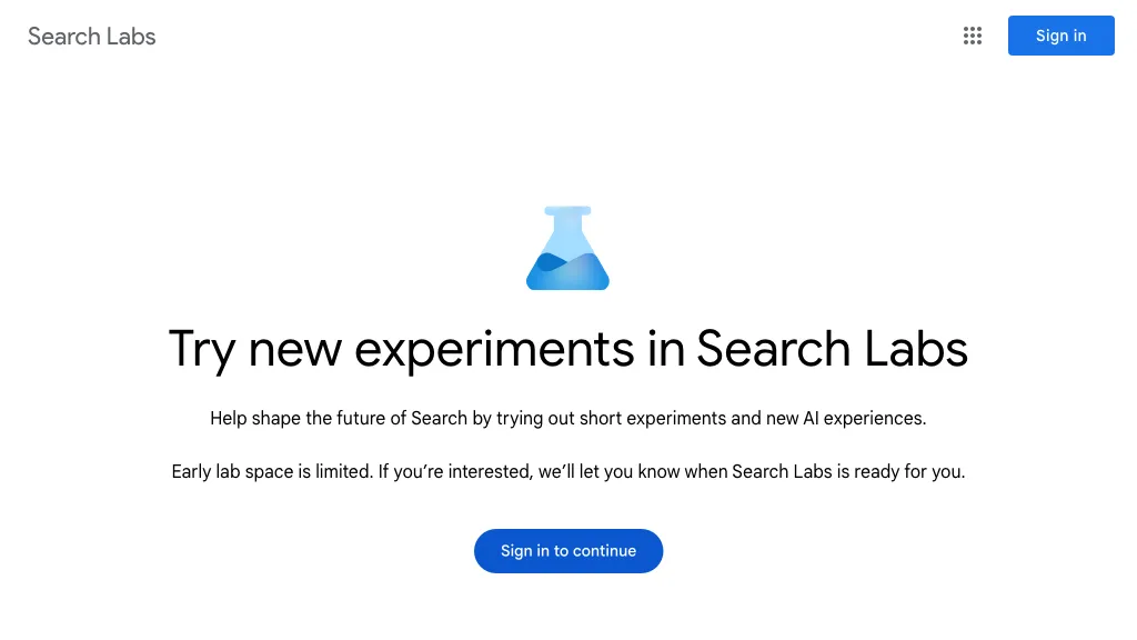 Google Search Labs Top AI tools