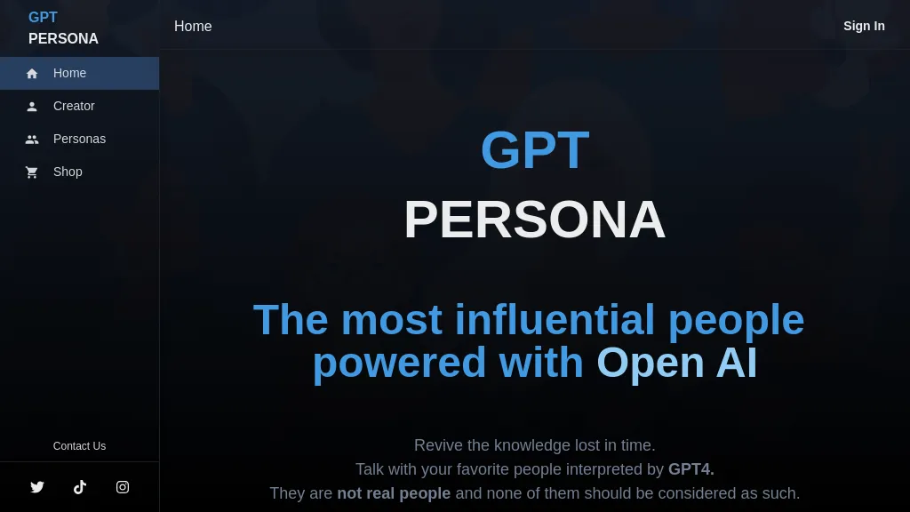 GPT Persona Top AI tools