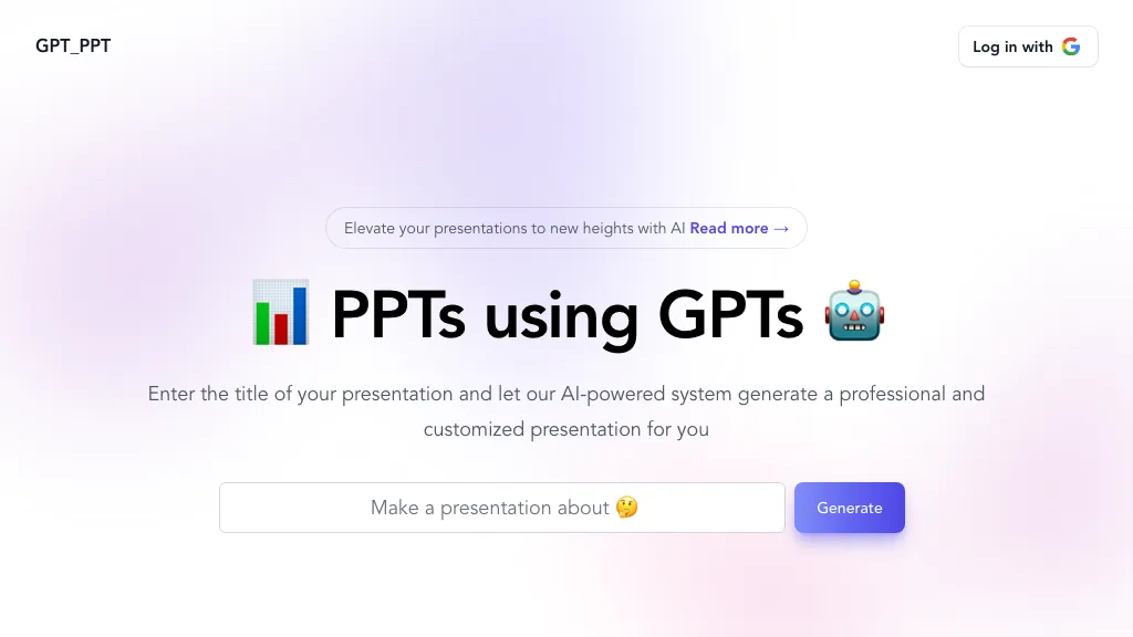 GPT-PPT website