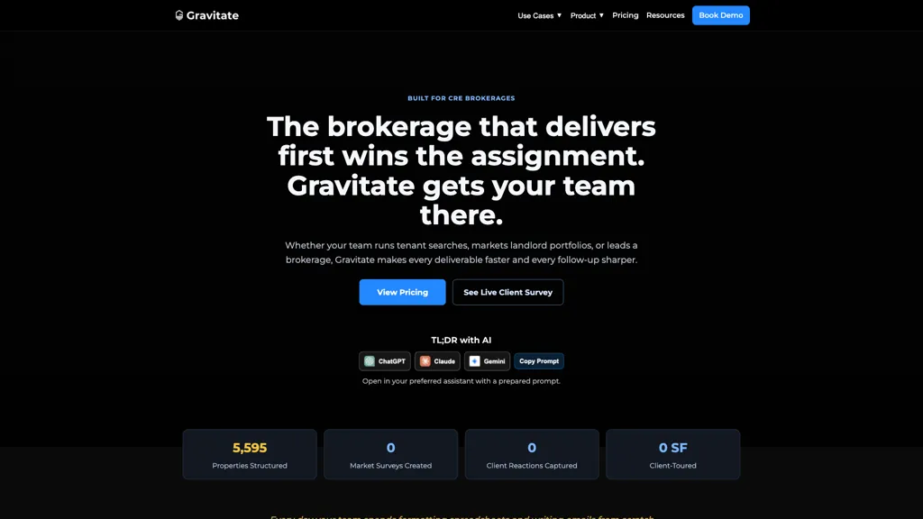 Gravitate website