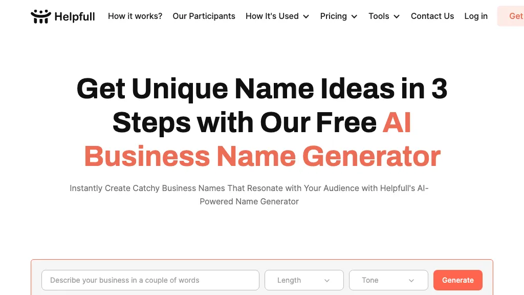 Helpfull - Business Name Generator 