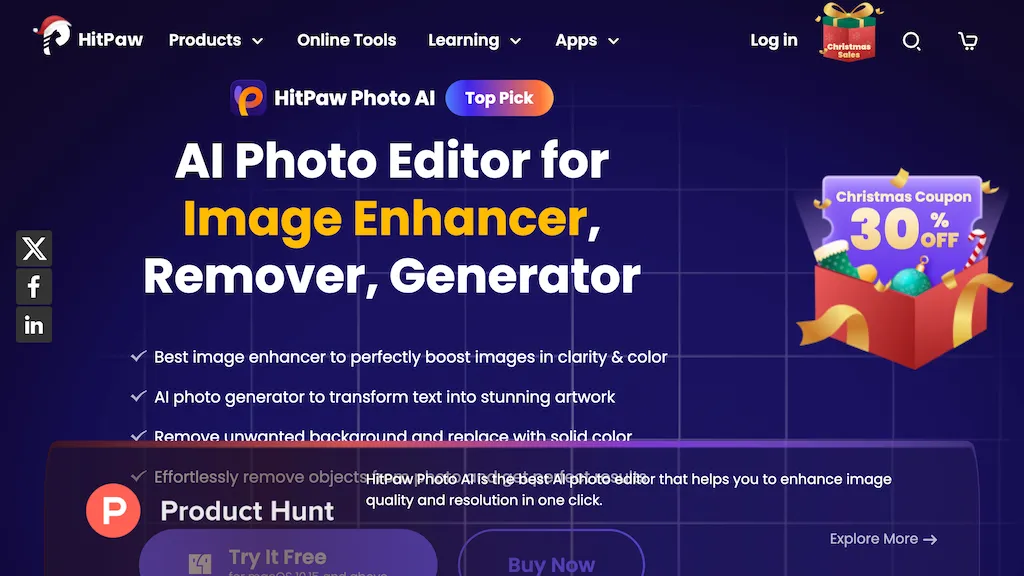 HitPaw Online Photo Enhancer Top AI tools