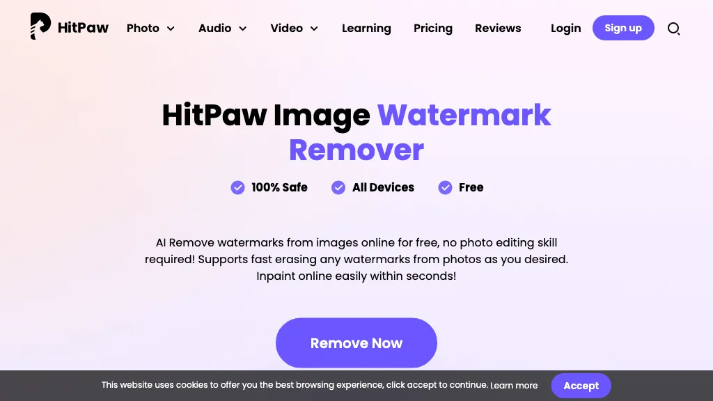 Background remover from photo by Hitpaw Top AI tools