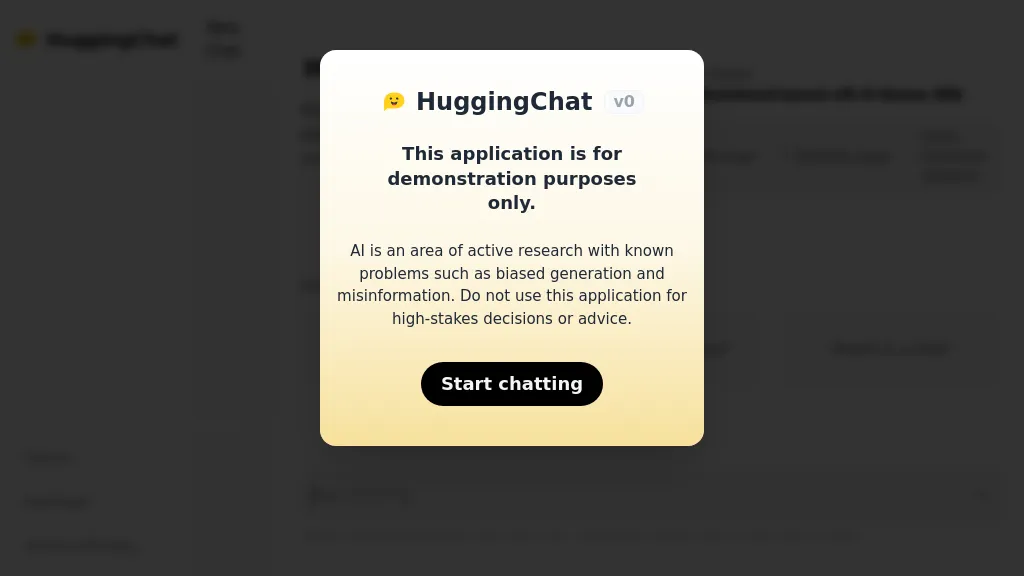 HuggingChat Top AI tools