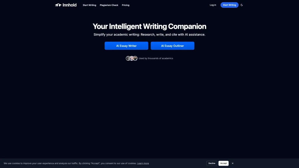 innhold.ai website