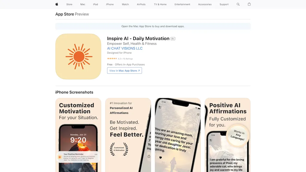 DayBright: Daily Inspiration Top AI tools