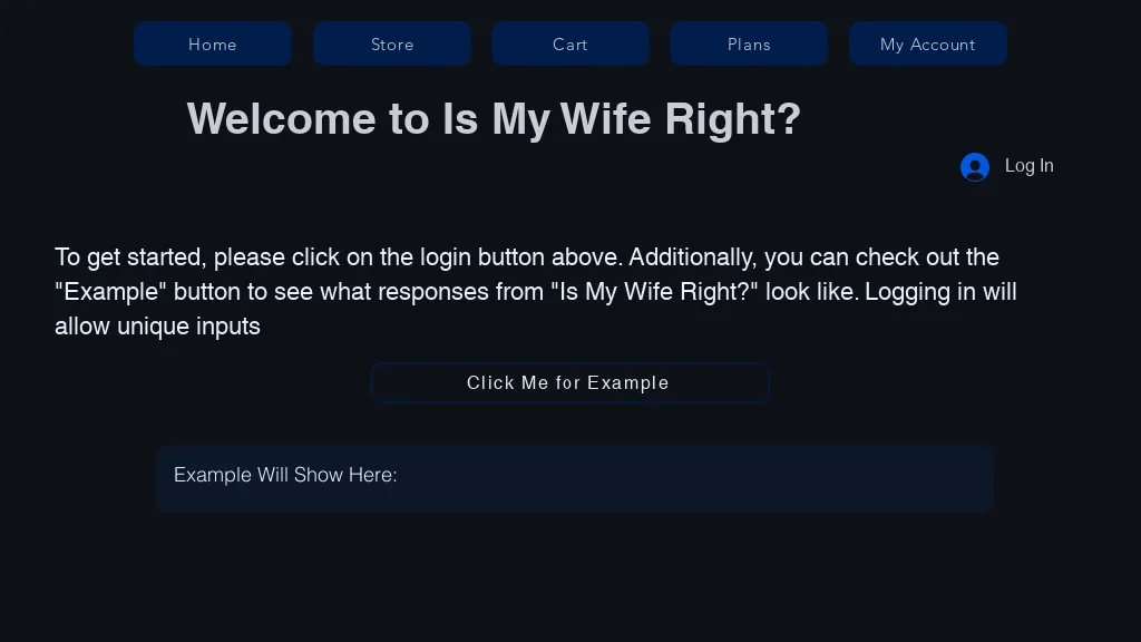 Is my wife right website