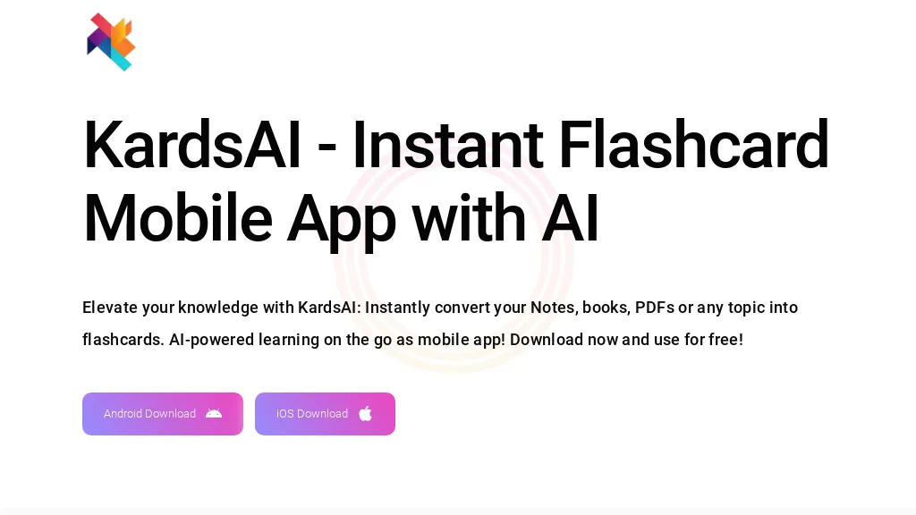 KardsAI - Instant Flashcard Top AI tools