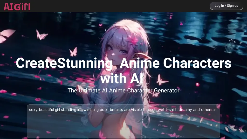 Premium AI Image  anime girl character AI generated