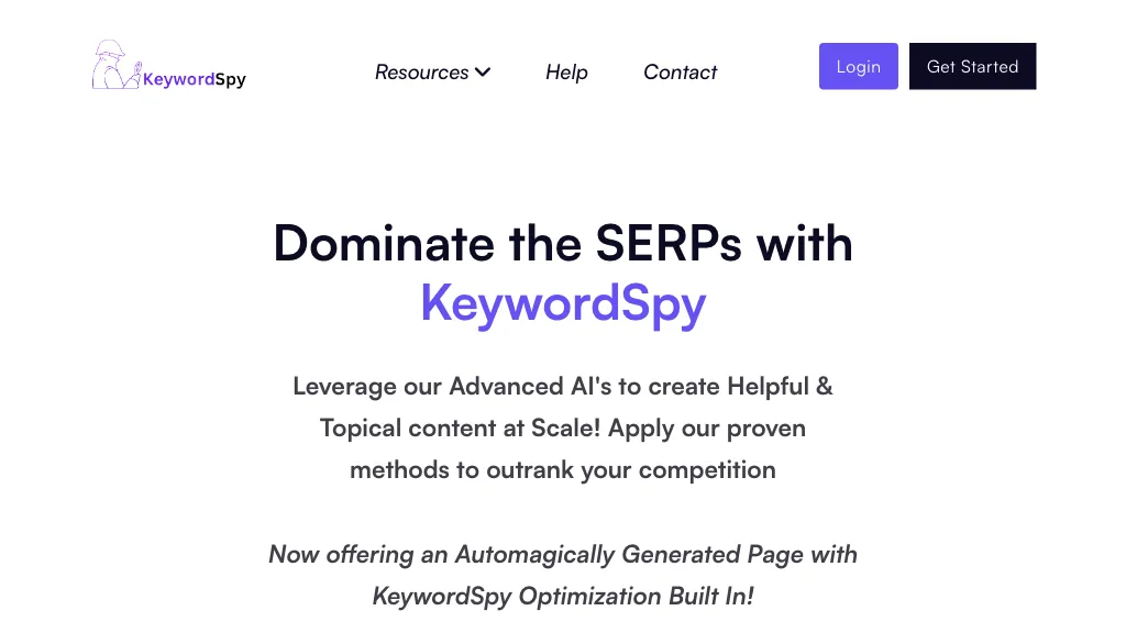 KeywordSpy Top AI tools