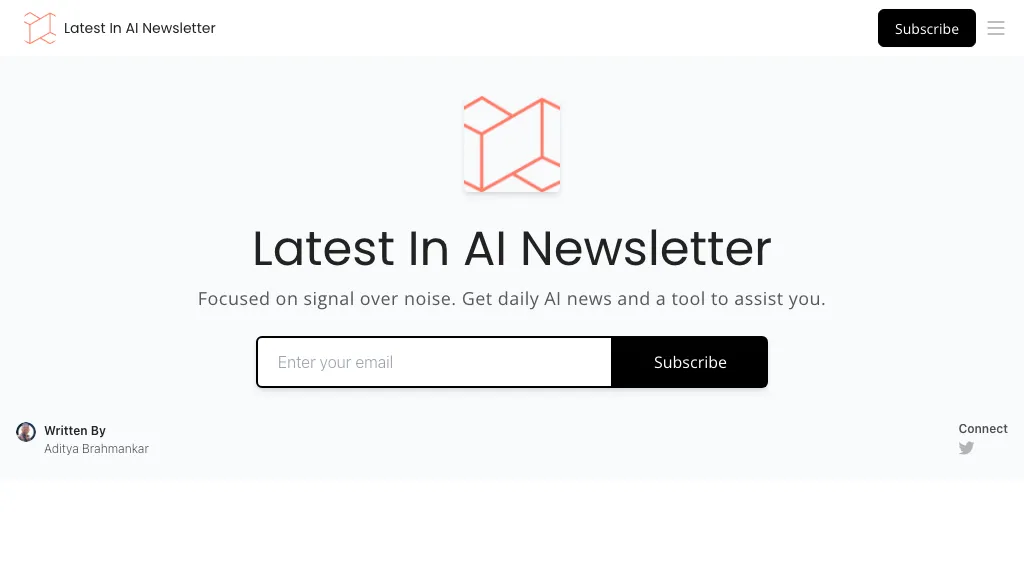 Latest In AI Newsletter