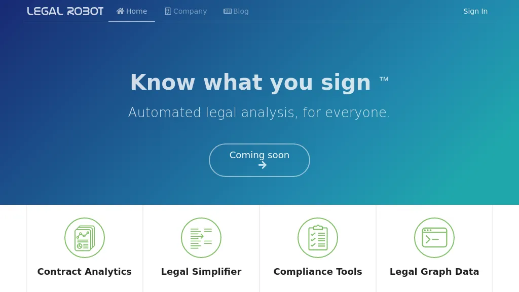 Legal Robot Top AI tools