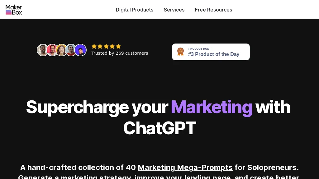 Marketing Mega Prompts Top AI tools