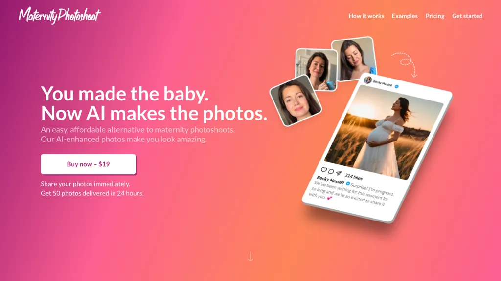 MaternityPhotoshoot Top AI tools