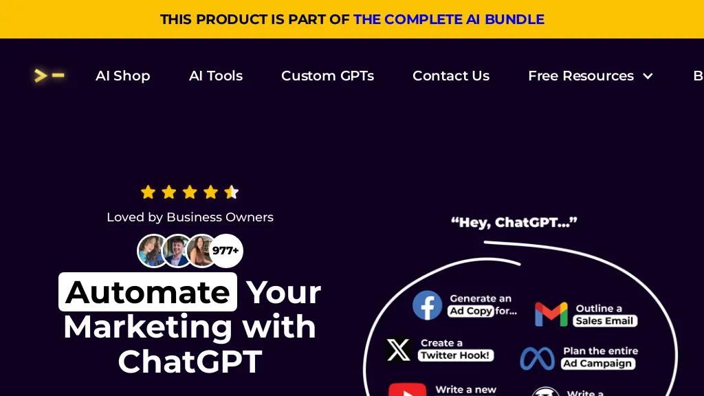 Triple Whale's GPT Marketing Prompt Generator Top AI tools