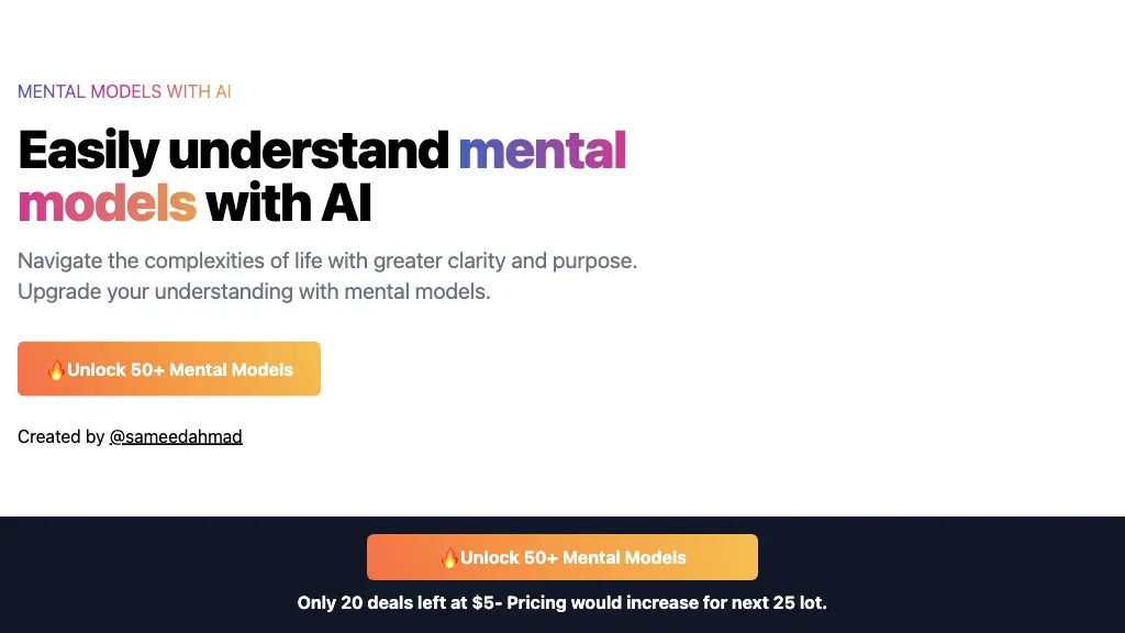 Mental Models Top AI tools