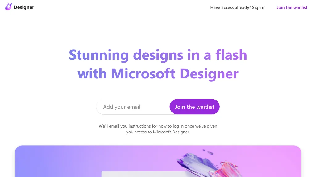 Microsoft Designer Top AI tools