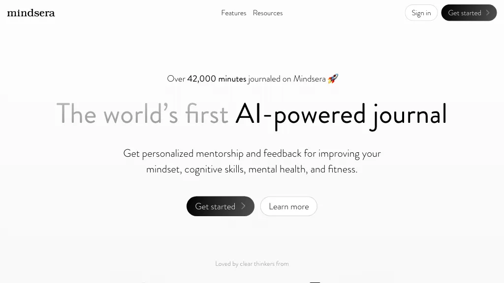 Mindsera Top AI tools