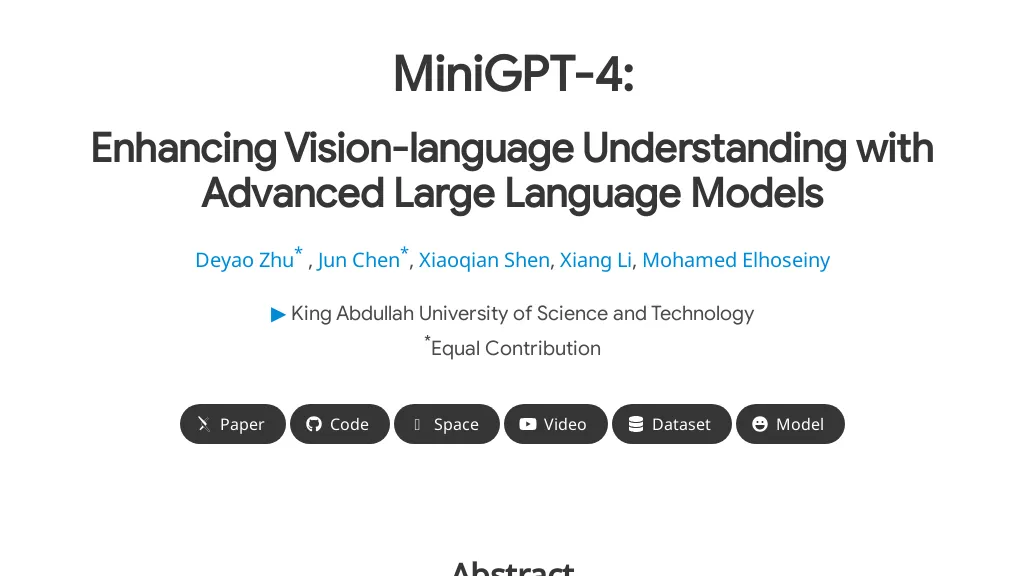 Minigpt-4 Top AI tools