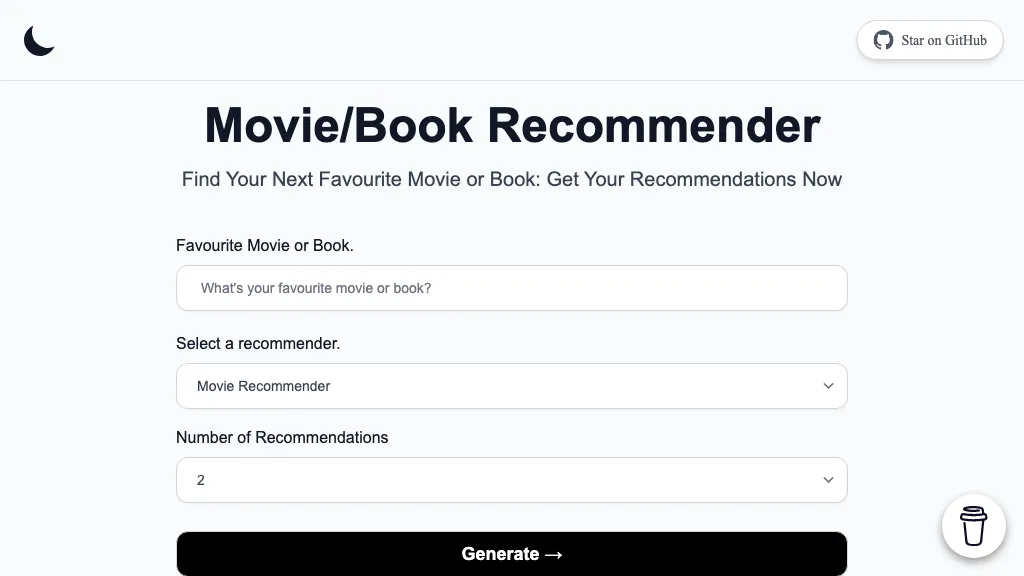 Movie & Book Recommender Top AI tools