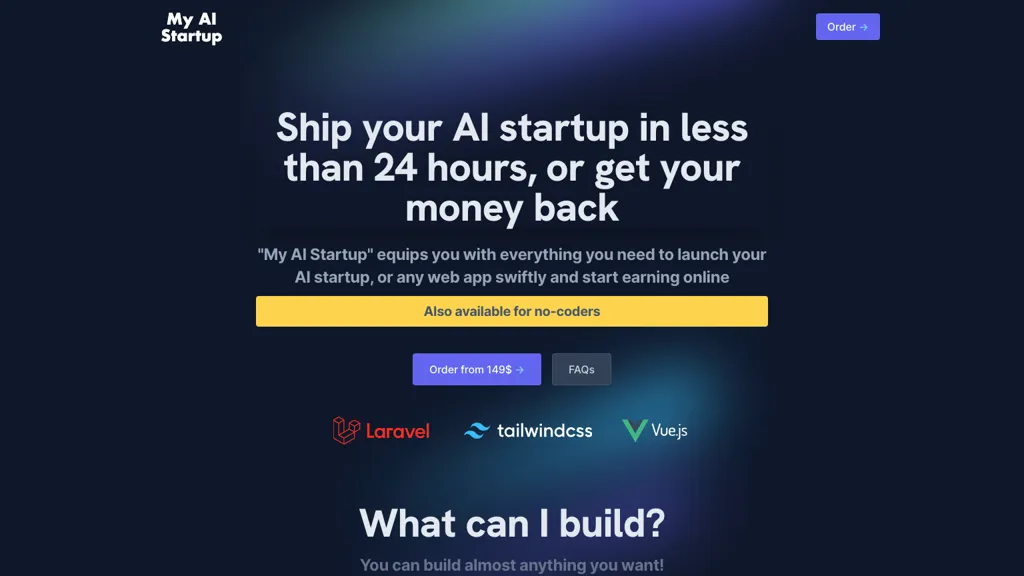 My AI Startup Top AI tools