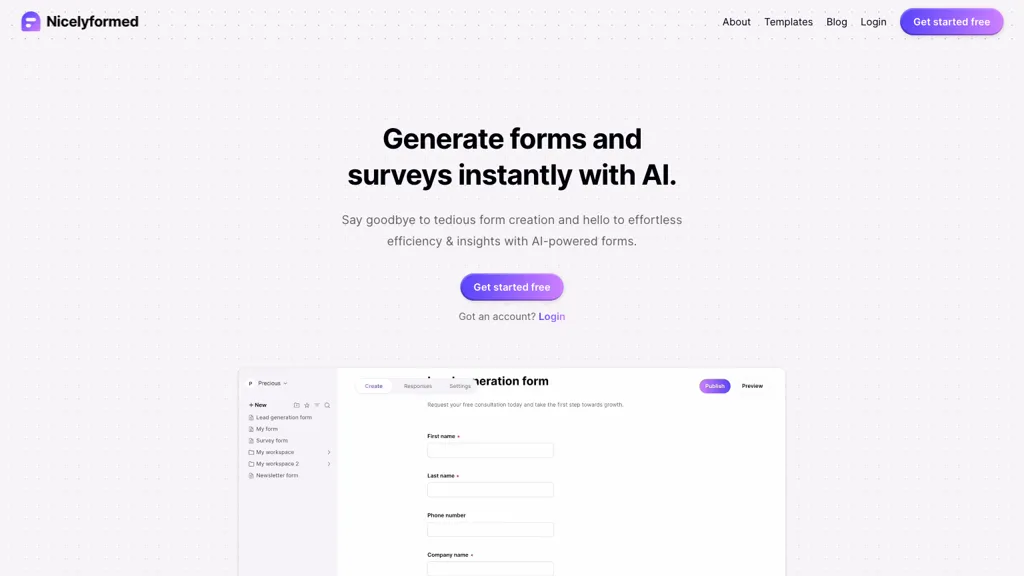 MakeForms AI Form Builder Top AI tools
