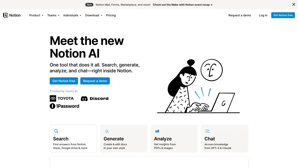 Notion AI Top AI tools