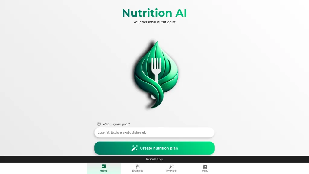 NutritionAI Top AI tools