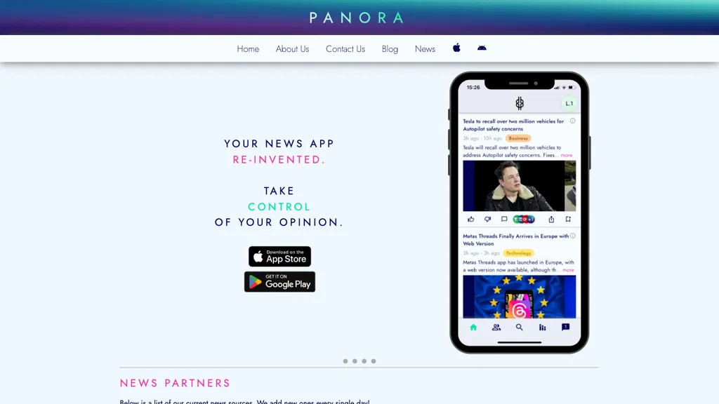 PANORA News App Top AI tools