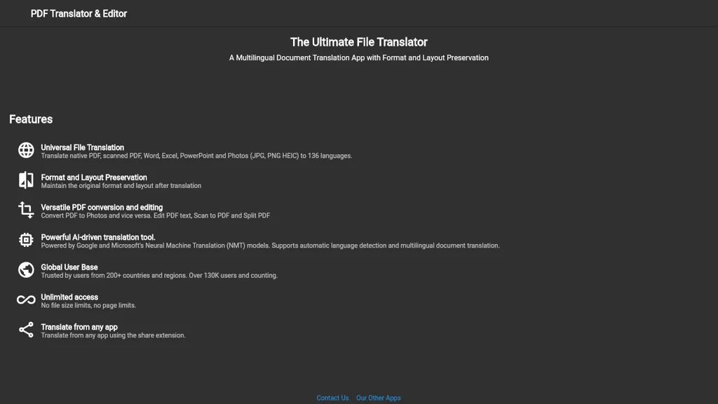 PDF Translator & Editor Top AI tools