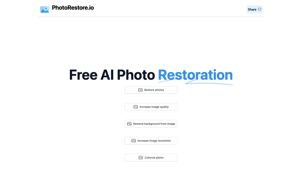 Photo Restore Top AI tools