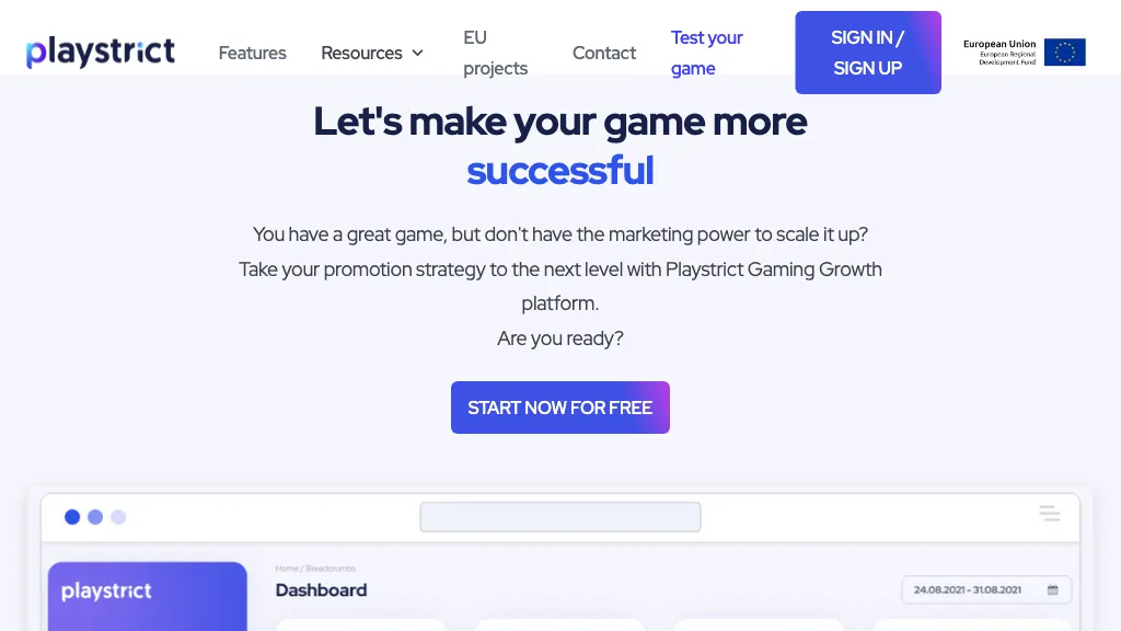 Playstrict website