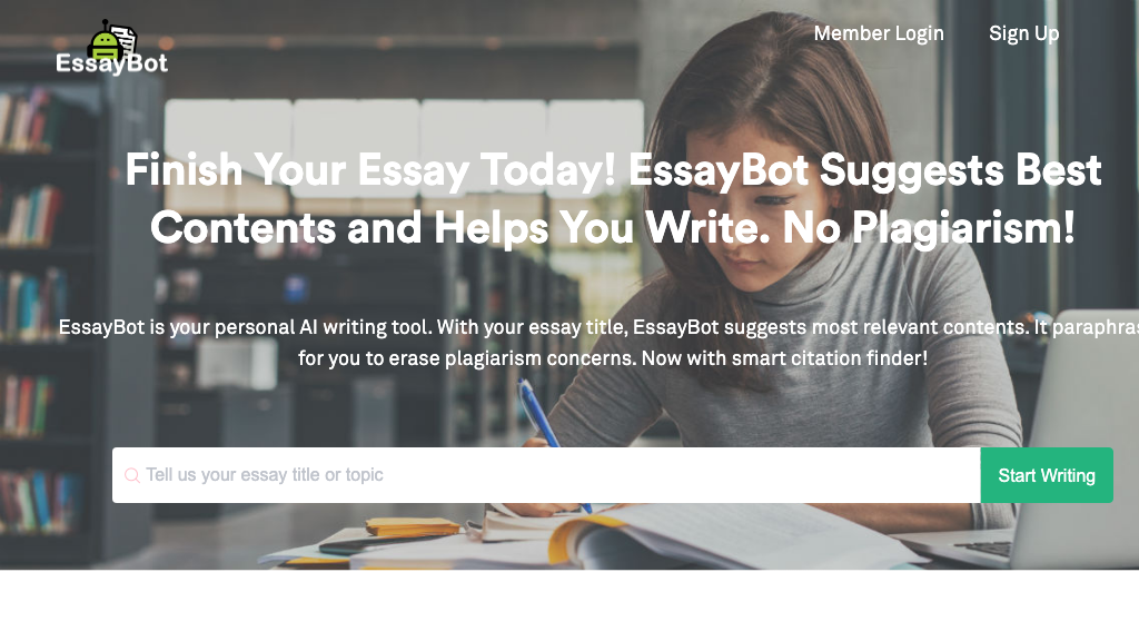 essaybot free essay writing tool essaytyper samples