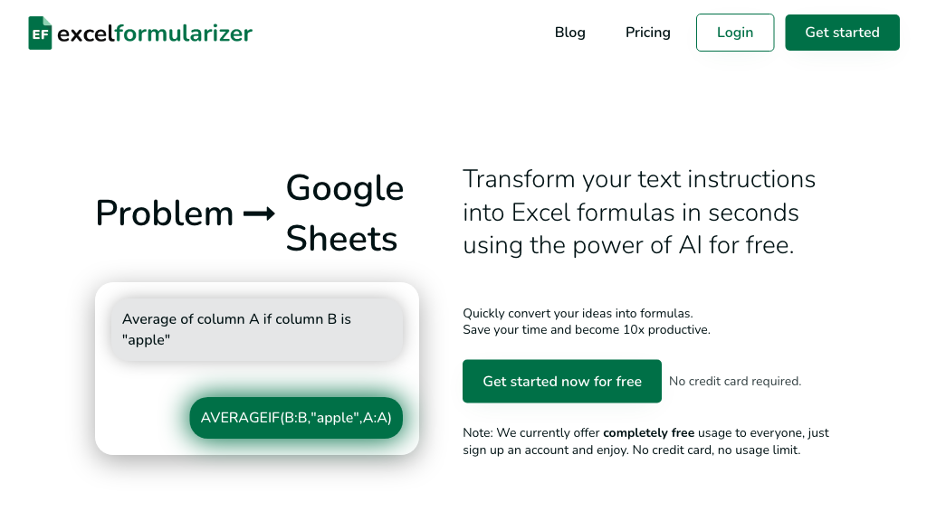 excelformularizer