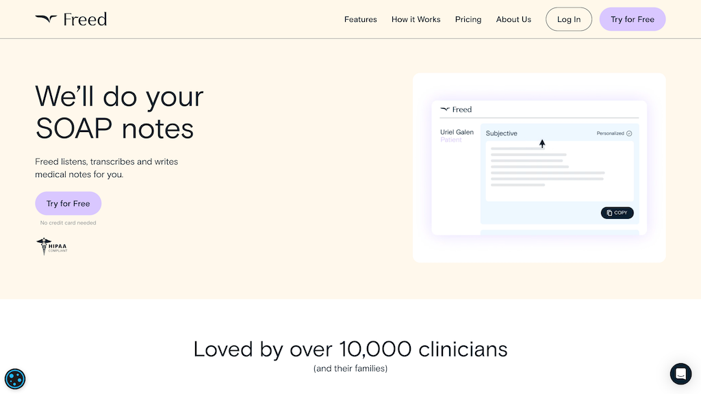 Freed AI Medical Scribe Freed AI Medical Scribe